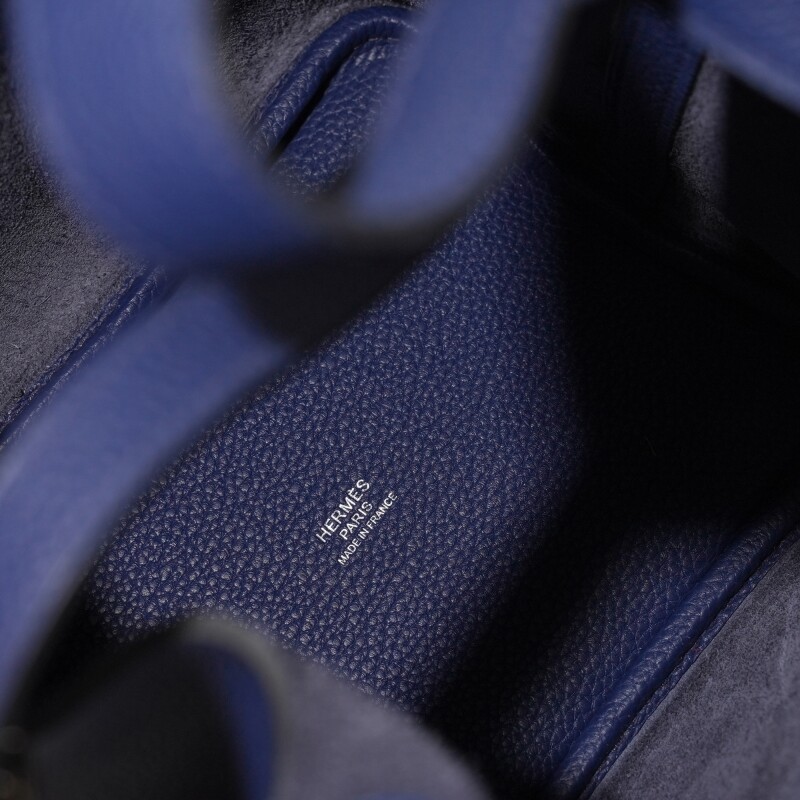 Hermès Bleu Saphir Maurice Picotin Lock 18 Palladium Hardware - Image 6